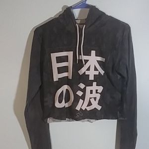 Crop top hoodie